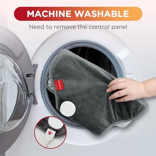 Heating Pad for Back, Comfytemp Birthday Gifts for Women Men Dad Mom, Large Electric Lower Back Heating Pad, FSA Eligible HSA Heat Pad for Period, Lumbar, Abdomen, XL Heated Belt — 11 Auto-Off, Grey 6