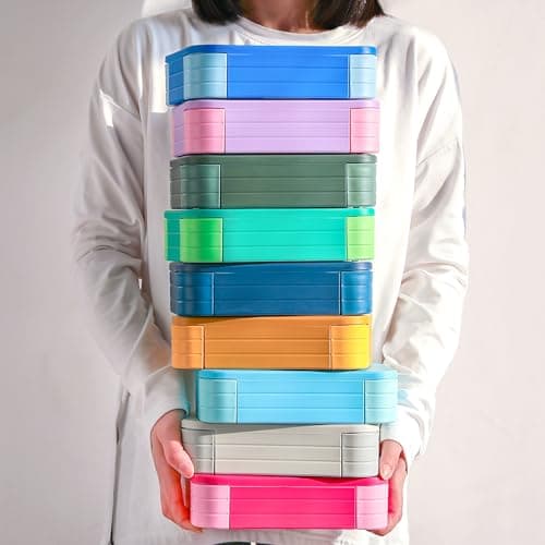 GPREESUS Lunch Box for Kids – BPA-Free, 3 Compartment Leak Proof Bento Box for Backpacks, Microwave & Dishwasher Safe, Food Storage Container for Work, Daycare, School & Travel(Ivory White) 8