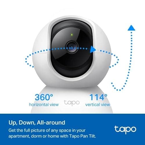 Tapo 2K Pan/Tilt Security Camera for Baby Monitor, Dog Camera w/Motion Detection, 2-Way Audio Siren, Night Vision, Cloud&SD Card Storage, Works w/Alexa & Google Assistant, 2-Pack (Tapo C210P2) 5