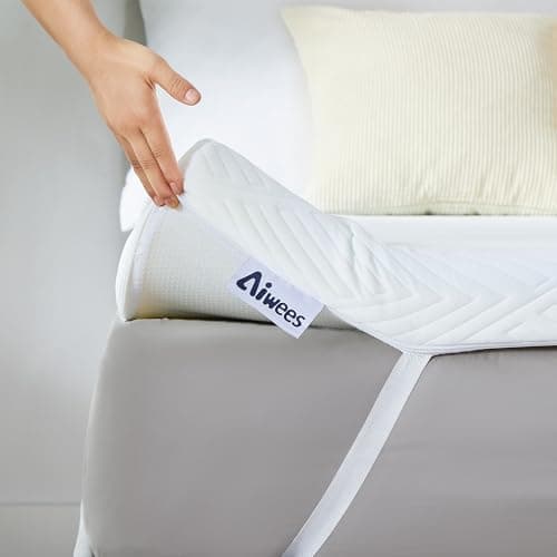 Memory Foam Mattress Topper, 3 inch Twin XL Mattress Topper with Removable Soft Cover, Bed Topper for Dorm, Travel, Guest Mat, Non-Slip Design & Pressure Relief Back Pain, White