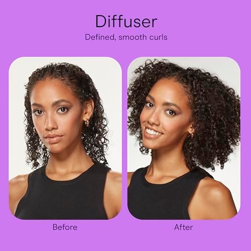 INFINITI PRO by CONAIR Hair Dryer, 1875W Blow Dryer with Diffuser and Concentrator Attachments, AC Motor with Ceramic Technology, 3 Heat & 2 Speed Settings, Plum 9