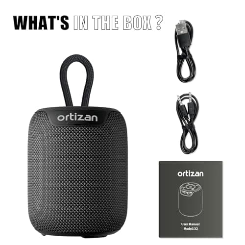 Ortizan Portable Bluetooth Speaker with Big Sound,Punchy Bass,IPX7 Waterproof,15H Playtime,Bluetooth 5.3,AUX&TF Card,Stereo Pairing,Small Wireless Speaker for Outdoor,Electronic Gadgets,Gift Ideas 9