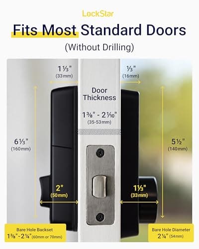 LOCKSTAR® Smart Door Lock • Keyless Entry Deadbolt Door Lock • Multiple Entry Methods – APP • Fingerprint Touch ID • Keypad Code • Card FOB • Traditional Key • Smart Home Devices 5