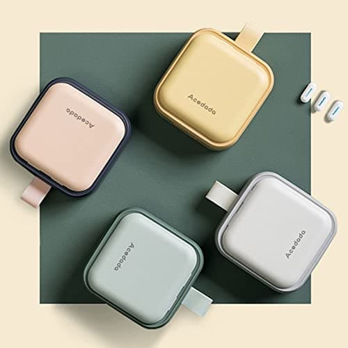 Small Pill Case, Cute Pill Box - Acedada Travel Daily Pill Organizer, Portable Pretty Pill Container for Purse Pocket, Compact Medicine Holder for Vitamins, Fish Oils, Supplements, Green 9