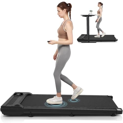 ANCHEER Under Desk Treadmill,3 in 1 Walking Pad Treadmill for Home,2.5HP Treadmill 300lb Capacity,Compact Treadmill with Remote Control,LED Touch Screen,Running Electric Machine