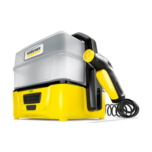 Kärcher OC 3 Plus Mobile Outdoor Cleaner, 1.8 gal. Water Tank, Spray Gun and Hose, Battery Operated, for on-The-go Cleaning, 72 PSI