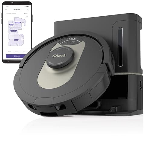 Shark AV2501AE AI Robot Vacuum with XL HEPA 60-Day Self-Empty Base, LIDAR Navigation, Perfect for Pet Hair, Compatible with Alexa/Wi-Fi, Carpet & Hard Floor, Black (Renewed)