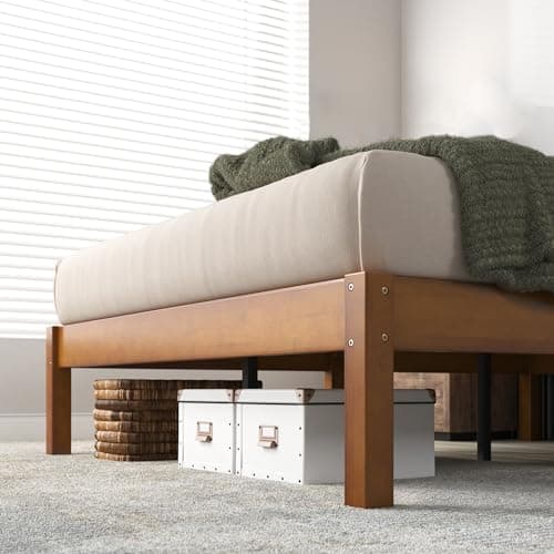 Zinus Ellie 14 Inch Full Bamboo Platform Bed Frame, Wood Slat Support, No Box Spring Needed, Easy Assembly, Brown 6