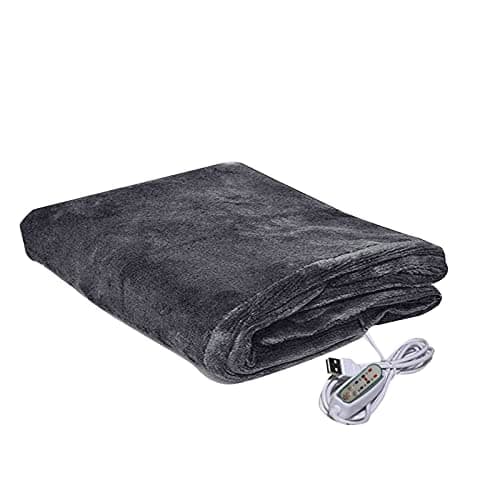 Soft Heated Blanket USB Electric Blanket 39.37x25.59in Heating Blankets Electric Heated Throw Blankets Warm Shoulder Back Leg Heat Lap Blanket for Travel Office Home Birthday Gifts