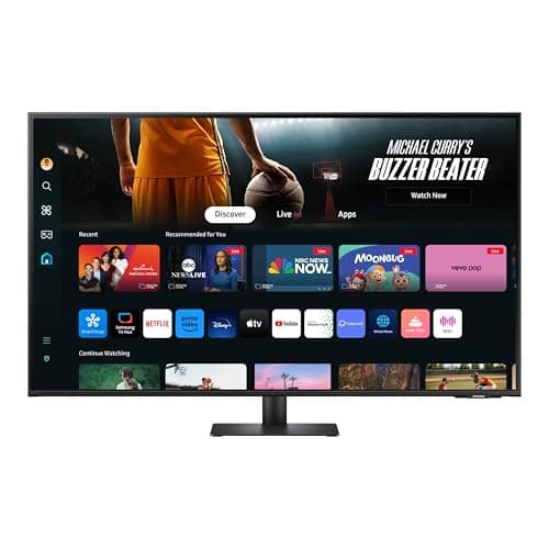 SAMSUNG 43-Inch M7 (M70D) Series 4K UHD Smart Monitor, Speakers, HDR10, USB-C, Multiple Ports, Gaming Hub, SolarCell Remote, Vision Accessibility Tools, LS43DM702UNXGO, Black 11