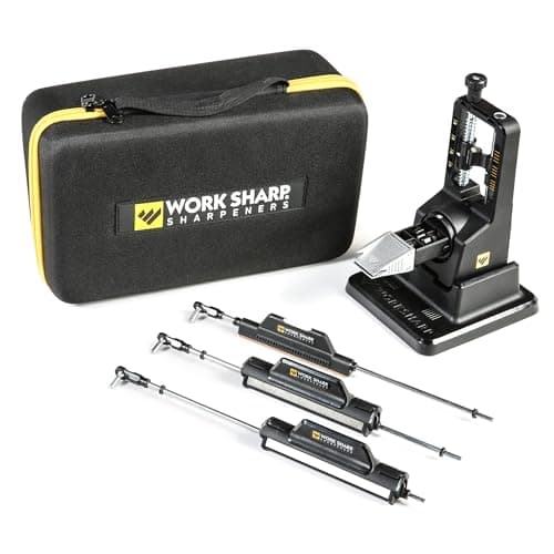 Work Sharp Precision Adjust Elite Knife Sharpener - Adjustable Knife Sharpening System - For Hunting, Serrated & Kitchen Knives
