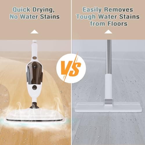 11-in-1 Steam Mop, Powerful Handheld Steam Cleaner for Home with 23FT Cord &15.2 OZ Water Tank, 3 Steam Modes MultiPurpose Steam Mop for Hardwood Floors, Clothes, Tile, Windows, Carpet 7