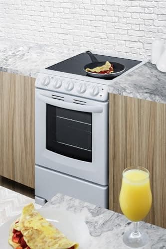 Summit 20” Electric Range with 4 cooking elements, 2.3 cu. Ft., ADA Compliant, White- REX2051WRT 6