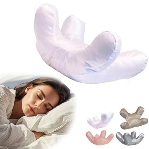 NobiMart Lemniva Beauty Pillow for Side Sleeping Anti Wrinkle, 2025 New Face Down Pillow, Anti Wrinkles-Aging, Back Sleeping for Maintaining Facial Wrinkles Side Sleeper Pillow (White)