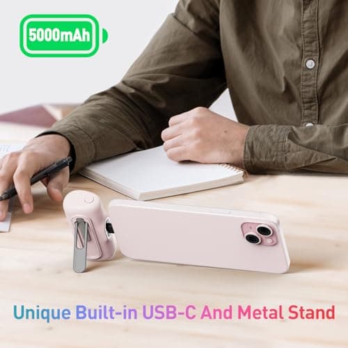 iWALK Portable Charger for iPhone 15 iPhone 16 Series, 20W PD Fast Charging USB-C Power Bank, LED Display, 5000mAh Battery Pack Compatible with iPhone 15 Plus,15 Pro,15 Pro Max,Samsung Andriod 5
