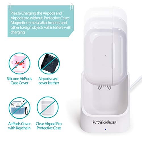 AirPods Wireless Charger - Compatible with AirPods 4/3/2 & Pro 2, Active Noise Cancellation, White 5