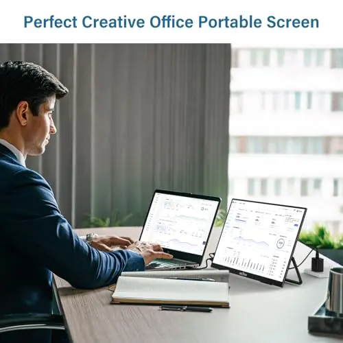 InnoView 2K 180HZ Portable Monitor, 18" OD Gameplus 2560x1600 QHD 100% sRGB Portable Gaming Monitor with Kickstand HDR FreeSync Travel Monitors for Game Console, PS5, Switch, PC, Phone 8