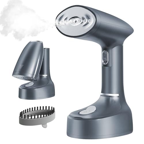 Tejoe Steamer for Clothes,Fast Heat-up & Wrinkle Removal Handheld Steam Garment Steamer, Portable 1600W,200ml Tank Clothes Steamer,and Convenient for Home & Travel Use,Suitable for All Fabrics(Grey)