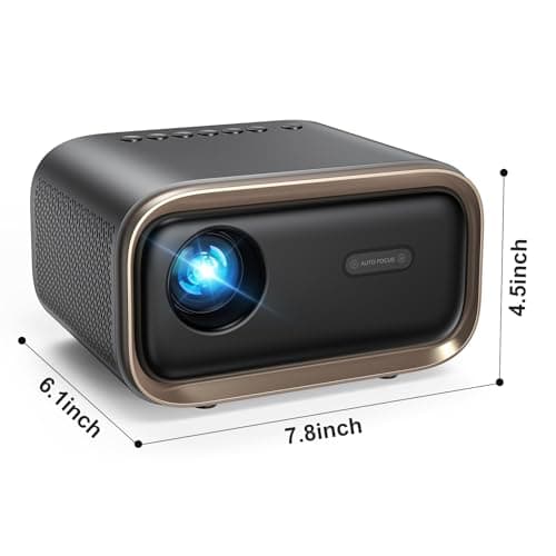 Projector with WiFi and Bluetooth: [Auto Focus/Keystone] - NICPOW Full HD 1080P 4K Supported Portable Bluetooth Projector for Gaming Devices and Phones - Ideal for Indoor Outdoor Use - Grey 9