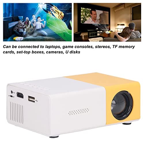Mini Portable Projector, Digital Movie Projector, 24-60in Large Screen, 1920x1080 Resolution, Multi Interface, Smart Video Projector for Home Theater/Outdoor Movie/Backyard Party (110‑240V) 5
