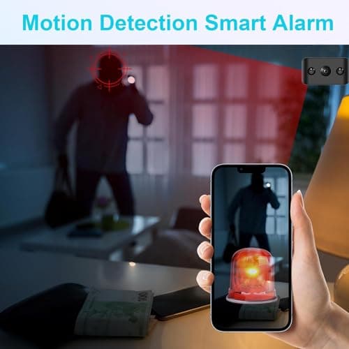 Mini Wireless Camera WIFI Security Camara Smallest 1296P HD Home Indoor Outdoor Cameras Room Dog Pet Cams, Nanny Cam, 118 Angle Night Vision Tiny House Room Door Cam for Home,Can No Need WiFi Camera 5