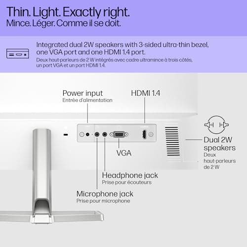 HP Series 5 24 inch FHD Monitor, Full HD Display (1920 x 1080), IPS Panel, 99% sRGB, 1500:1 Contrast Ratio, 300 nits, Eye Ease with Eyesafe Certification, 524sa (2024) 11