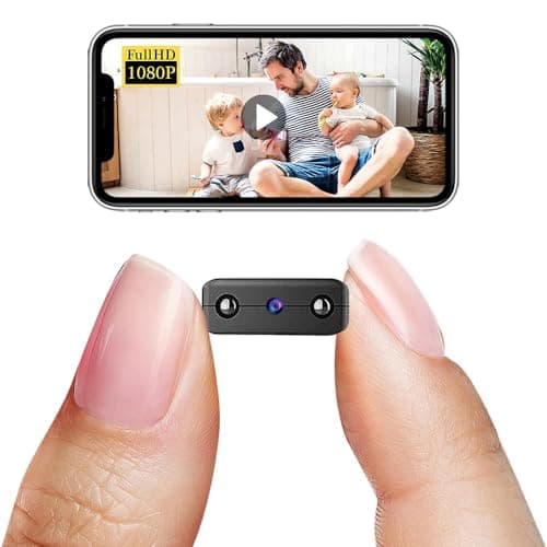 Indoor Wireless WiFi Camera Home Security Room Body Cameras Nanny Cam Smart Home Outdoor Cams Pet Dog Baby Camera 1080P House Portable Camera Mini Room Night Vision Camera No Need WiFi Door Camera