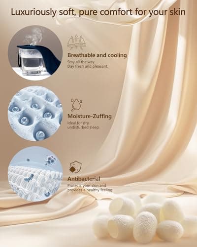 BLSSNZ Silk Eye Mask for Sleeping - Soft Breathable Organic Natural Mulberry Silk Fabric Blackout Sleep Mask with Adjustable Straps No Pressure Eye Mask for Travel Essentials Gifts (Navy Blue) 4