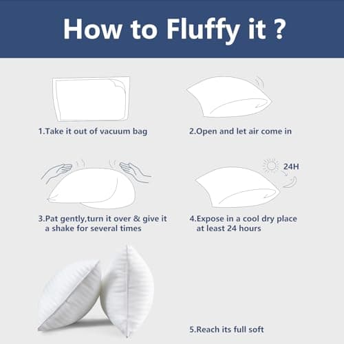 CozyLux Pillows Standard Size Set of 4, Cooling Hotel Quality Bed Pillows with Premium Soft Down Alternative Fill for Side Back and Stomach Sleepers - 4 Pack, Standard, 18x26 Inches 6