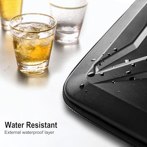 DOMISO 13 Inch Laptop Hard Case, Waterproof Shockproof Hard Shell Laptop Sleeve Protective Case with Retractable Handle for MacBook Air Pro/Dell XPS 13//Microsoft Surface/Lenovo Yoga/HP Envy,Black 7