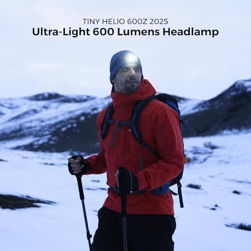 FLEXTAILGEAR 1-600 Lumen Ultra Bright Lightweight Headlamp, USB-C Rechargeable Outdoor Headlamp with White Red Light, Adjustable Headband for Camping, Back Packing, Hiking, Fishing 8