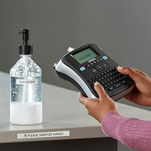 DYMO Label Maker 210D Label Maker, 2 Lines, 6 1/10w x 6 1/2d x 2 1/2h, 3" (1738976) 10