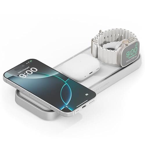 NOCO XGrid XDP3: 3-in-1 Wireless Charging Pad – Charging Station for iPhone, Apple Watch, and AirPods – MagSafe Compatible, Qi2 Certified – Includes 45W USB-C Wall Charger and 6.5-Foot USB-C Cable