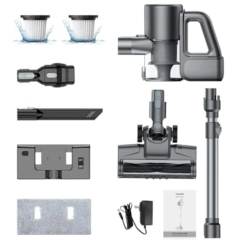 Cordless Vacuum Cleaner & Mop Combo 2-in-1, 35Kpa 40min Runtime, Lightweight Cordless Stick Vacuum Cleaner, Deep Floor Cleaning, Green LED Display, All-in-One 9