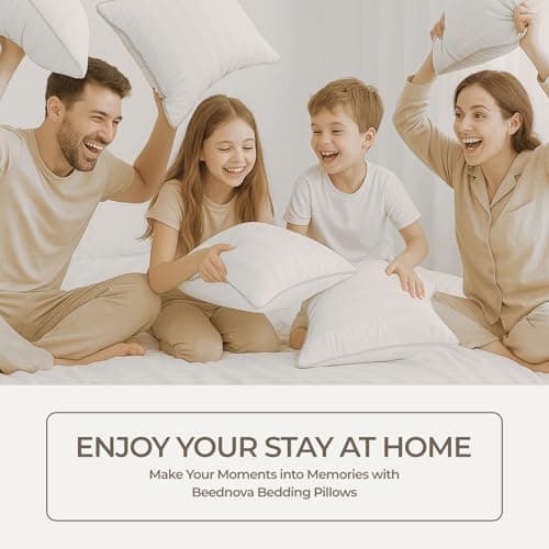 Beednova Hotel Collection Fluffy Bed Pillows King Size Set of 2- Down Alternative Pillow-Best Soft Pillows for Sleeping-Pillows for Side,Back and Stomach Sleepers-Relief Neck Pain - 20x34 in 7