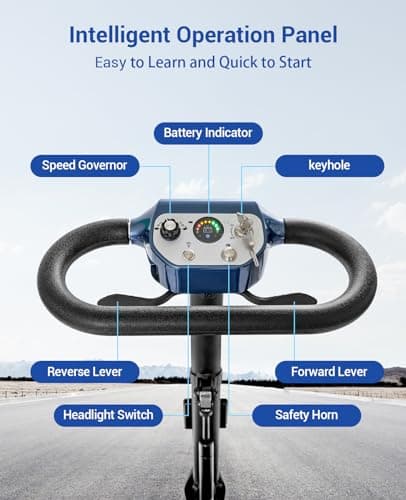 Mobility Scooters for Adults,Ultra Lightweight 36Lbs Folding Electric Powered Scooter for Senior 22 Miles Long Travel Range w/2 Lithium Batteries All Terrain Motorized Scooter Airline Approved 5