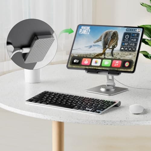 Magnetic Wireless Charger for iPad Pro 11 (1st/2nd/3rd/4th) & iPad Air 11 (M2/M3) & iPad Air 10.9 (4th/5th), 18W Fast Charging Smart Connector Alloy Wireless Charging Pad with USB-C Cord Cable 5