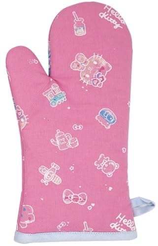 Handstand Kitchen Hello Kitty Commemorative 50th Anniversary Print 28" Adult Apron and Oven Mitt Set 7