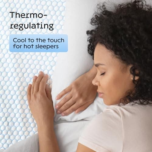 Niagara Cooling Mattress Topper Full - Premium Nylon Fabric Mattress Pad - Thick Breathable Pillow Top Mattress Pad for Back Pain Relief - Deep Pocket Fits 8-20 Inches Mattress (54x75 Inches), White 6