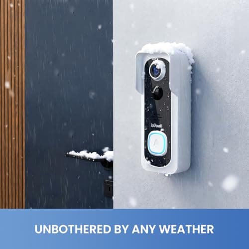 ieGeek Doorbell Camera Wireless No Subscription, 2K 3MP HD View, 2-Way Talk, PIR Motion Detection, Wireless Video Doorbell with Chime, Only Supports 2.4GHz WiFi, Local & Cloud Storage, White 7