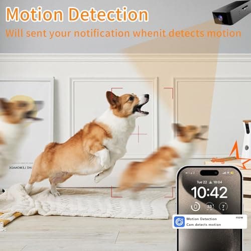 FJJVFF Mini Spy Camera - WiFi Hidden Camera - 1080P Home Security Cam - Nanny Cam - Portable Tiny Camera, Real-time Videotaping and Motion Detection, for Pet/Interior/Household Surveillance 6