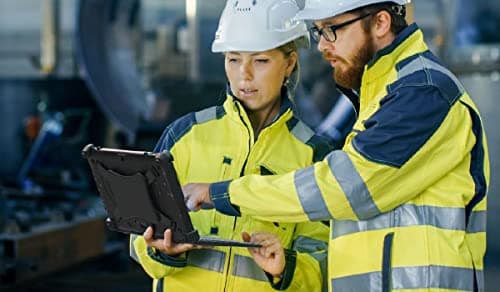 MobileDemand Flex 10B Rugged 10 inch Tablet with Windows 11 Pro Upgrade, Ultra Lightweight 3000mAh Battery 4GB, Handheld Tablet PC with Handstrap for Rough Outdoor Work and Business Activities 6