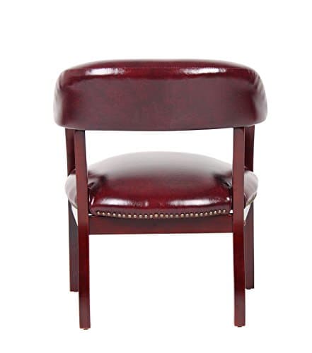 Boss Captain’s Chair In Burgundy Vinyl 6