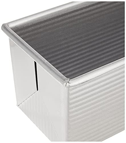 USA Pan Bakeware Pullman Loaf Pan with Cover, 13 x 4 inch, Nonstick & Quick Release Coating, Made in the USA from Aluminized Steel 6