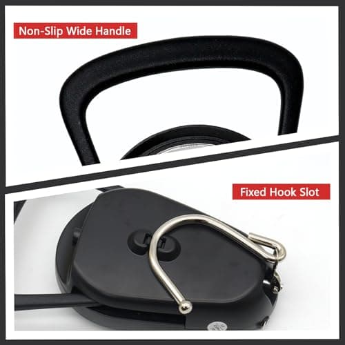 2PC Portable Luggage Weight Scale with Hook & Drawstring Bags, Fishing Hanging Scale Mechanical Kitchen, Multi-Purpose Travel Suitcase Scale with Tape Measure (80 Lbs) 6