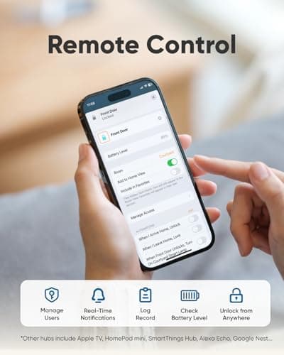 eufy Security Smart Lock E31, Fingerprint Keyless Entry Door Lock for Front Door, Built-in WiFi Deadbolt, App Control, Supports Matter, Apple Home, Alexa, Google, 10000mAh Battery, Auto Lock 5