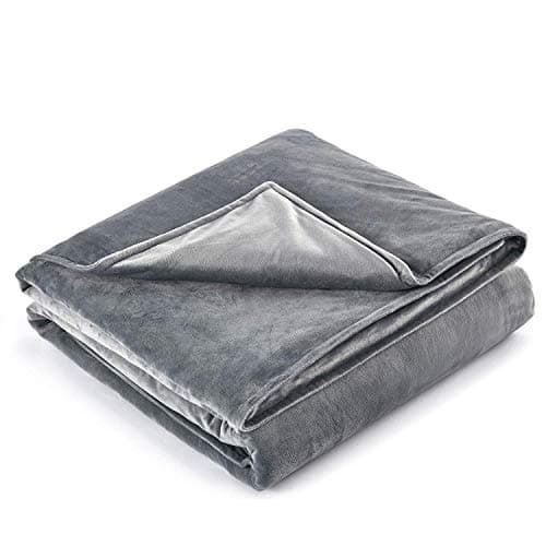 RelaxBlanket 48''x72'' Duvet Cover for Weighted Blanket | Premium Super Soft Minkey | Dark Grey