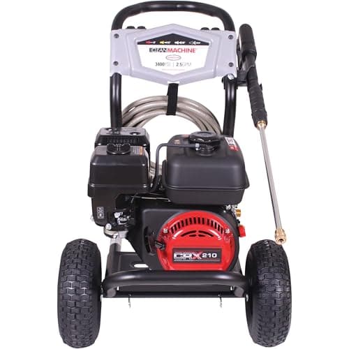 Simpson 3400 PSI Gas Pressure Washer, 2.5 GPM Residential Power Washer, Cold Water, 25' Hose, Clean Machine, 49-State Compliant (CM61083) 11