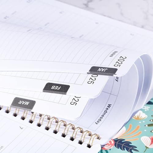 2025 Planner - Weekly Monthly Planner 2025 from Jan.2025 to Dec. 2025, 2025 Calendar Monthly Planner 8"x10", Planner 2025 with Spiral bound, Large Blocks 6