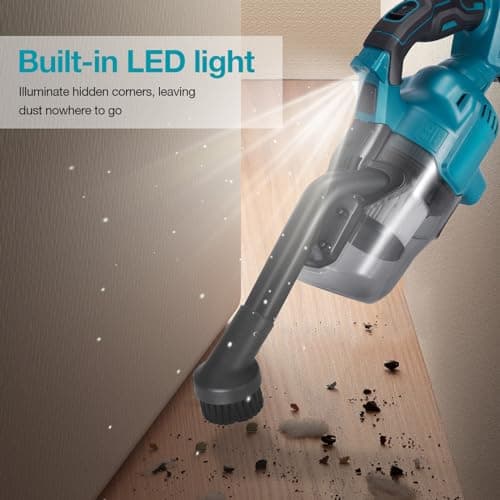 CAMXTOOL Handheld Cordless Vacuum Cleaner for Makita 18V Battery, Portable Wireless Power Vacuum Cleaner, 4 Multi Nozzle, 2 HEPA Filter, Lightweigt Vacuum for Home Pet Hair, Car (Battery NOT Include) 5